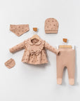 5-teiliges Neugeborenen-Set für Mädchen mit Schleifen-Details
