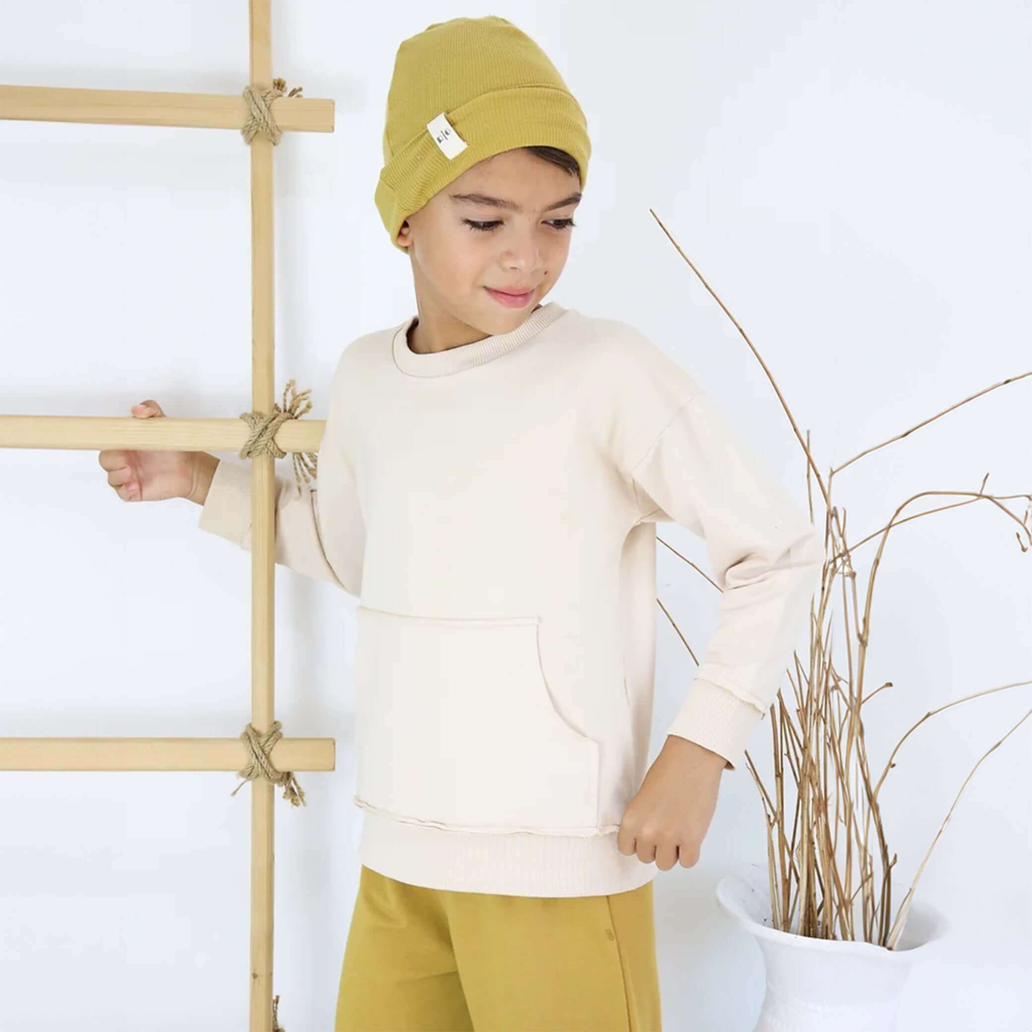 Set tuta in felpa di canguro con cappello