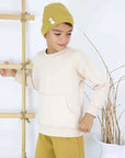 Set tuta in felpa di canguro con cappello