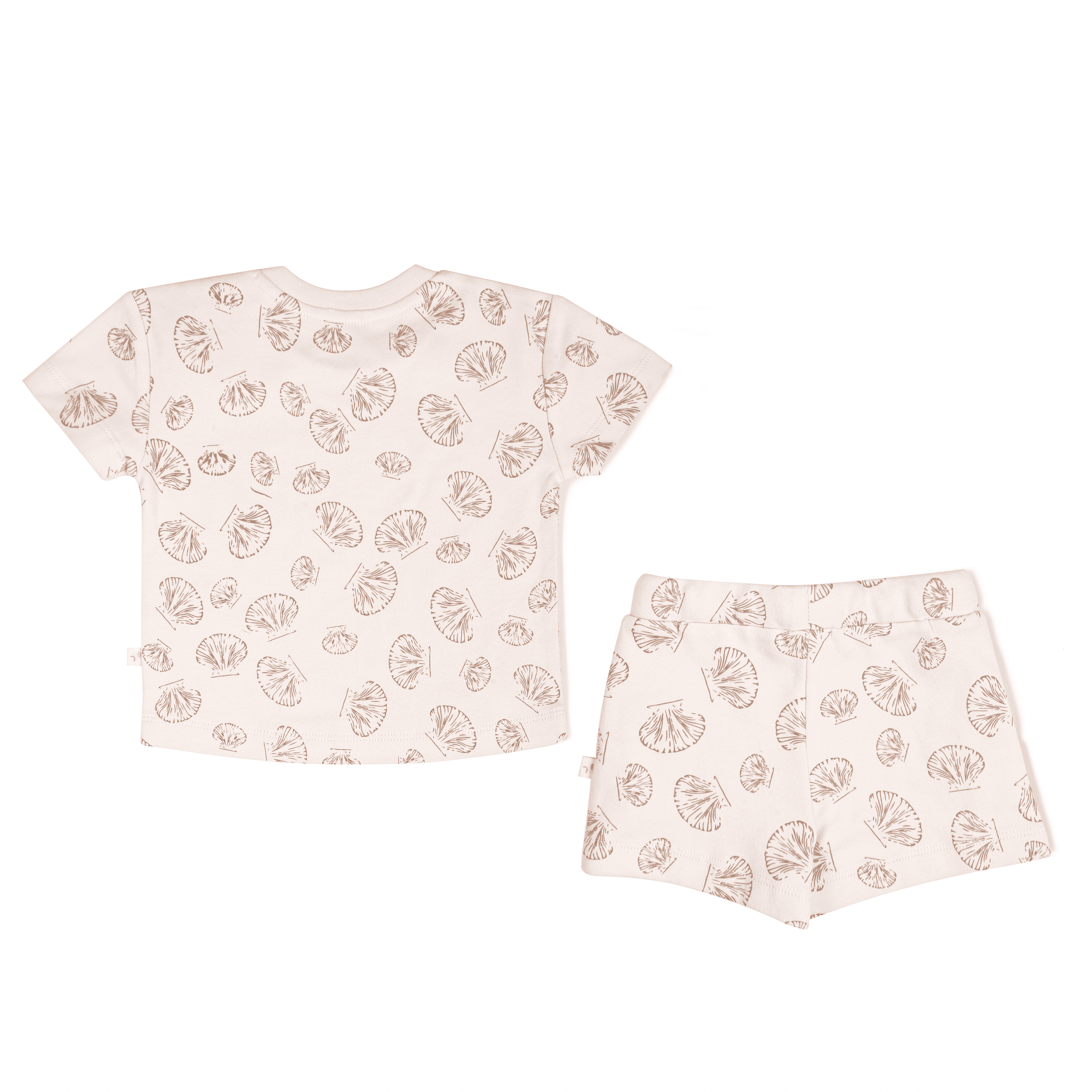 Ensemble T-shirt et short en coton bio - Seashells
