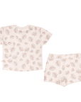 Ensemble T-shirt et short en coton bio - Seashells