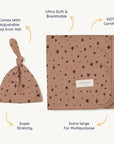 Baby Swaddle Blanket and Hat Set - Starstruck