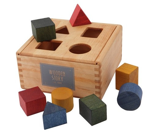 Steckpuzzle geometrische Formen - Regenbogen