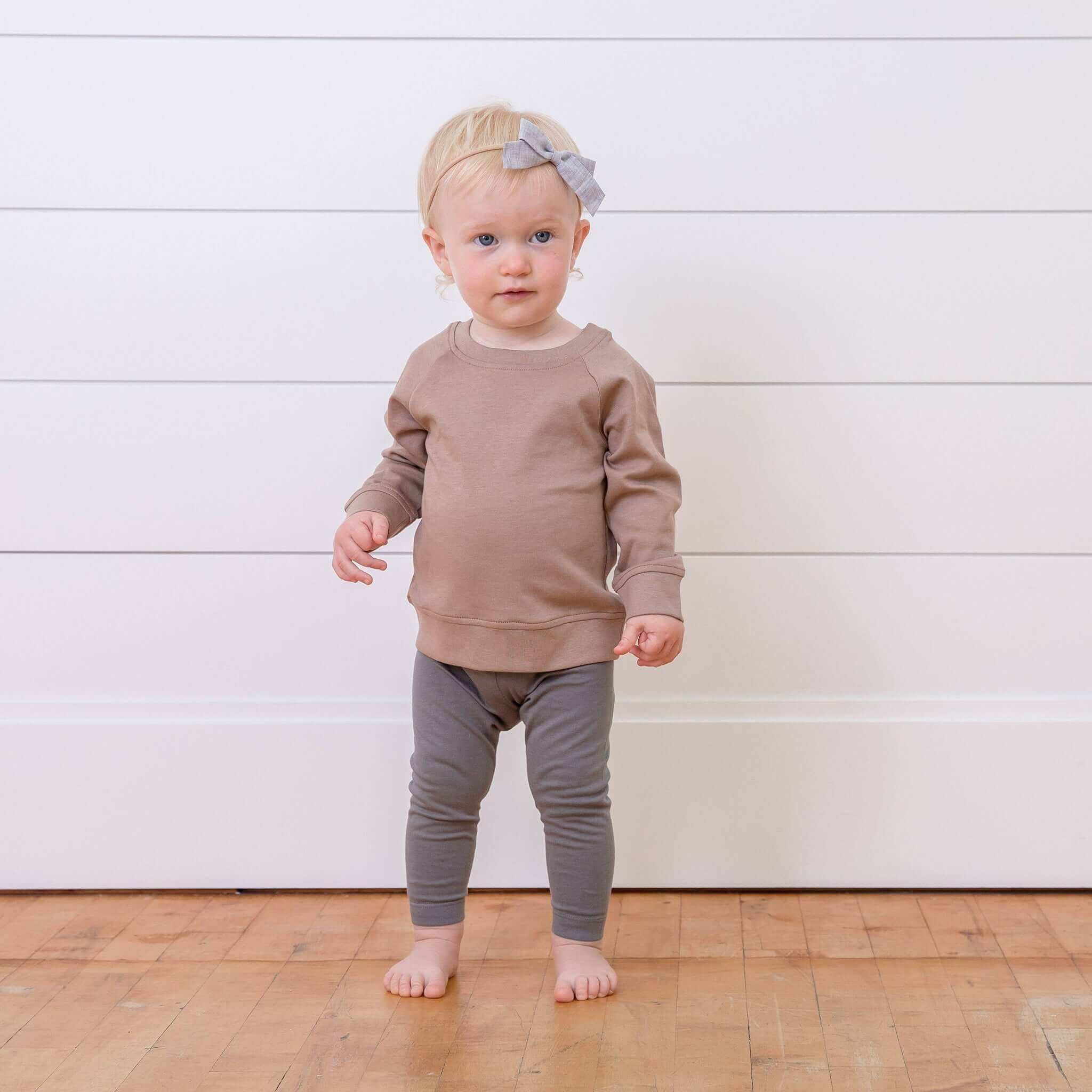 Baby in Bio-Sweatshirt Portland in Trueffel