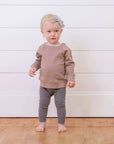 Baby in Bio-Sweatshirt Portland in Trueffel