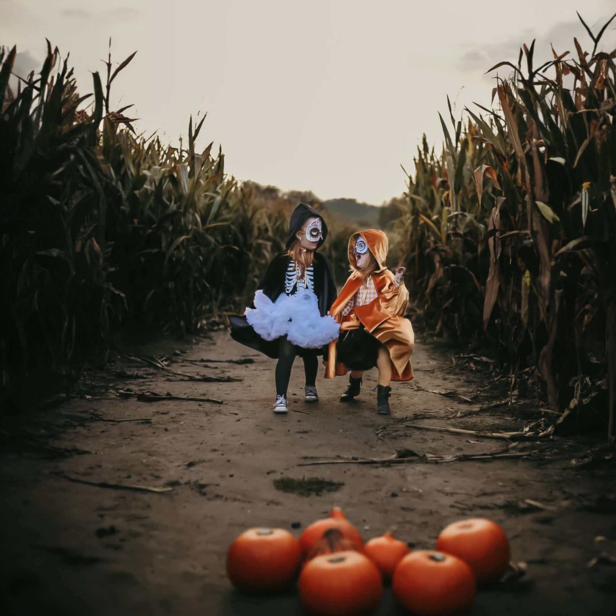 Schädelmaske Farbenfrohes Halloween