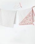 3-teiliges Baby-Badeset mit Kapuzenbadetuch – Floral Dreams