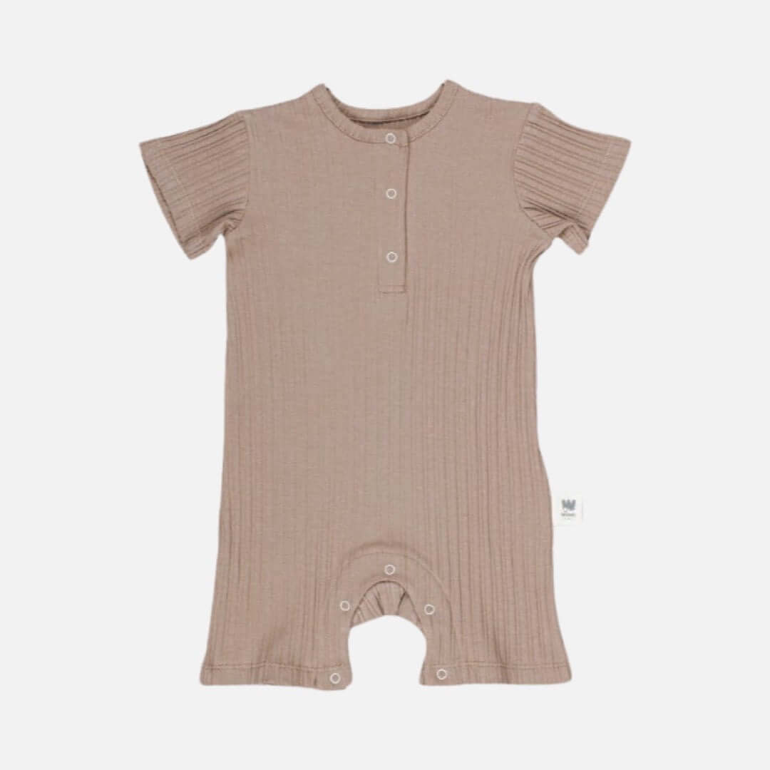 WOWO Baby Strampler in Schokoladenbraun