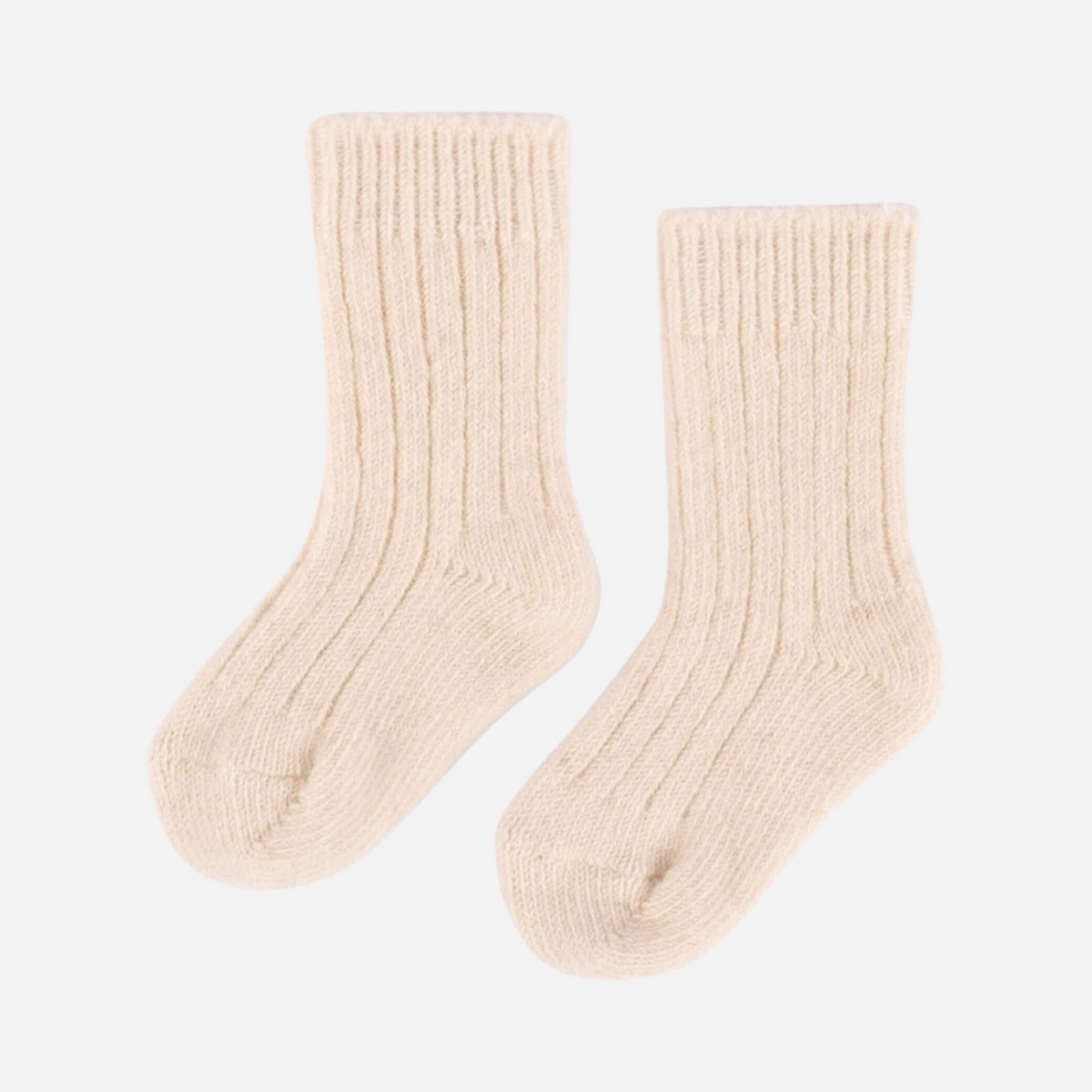 Little Steppe Socken aus Wolle - Weisse Farbe