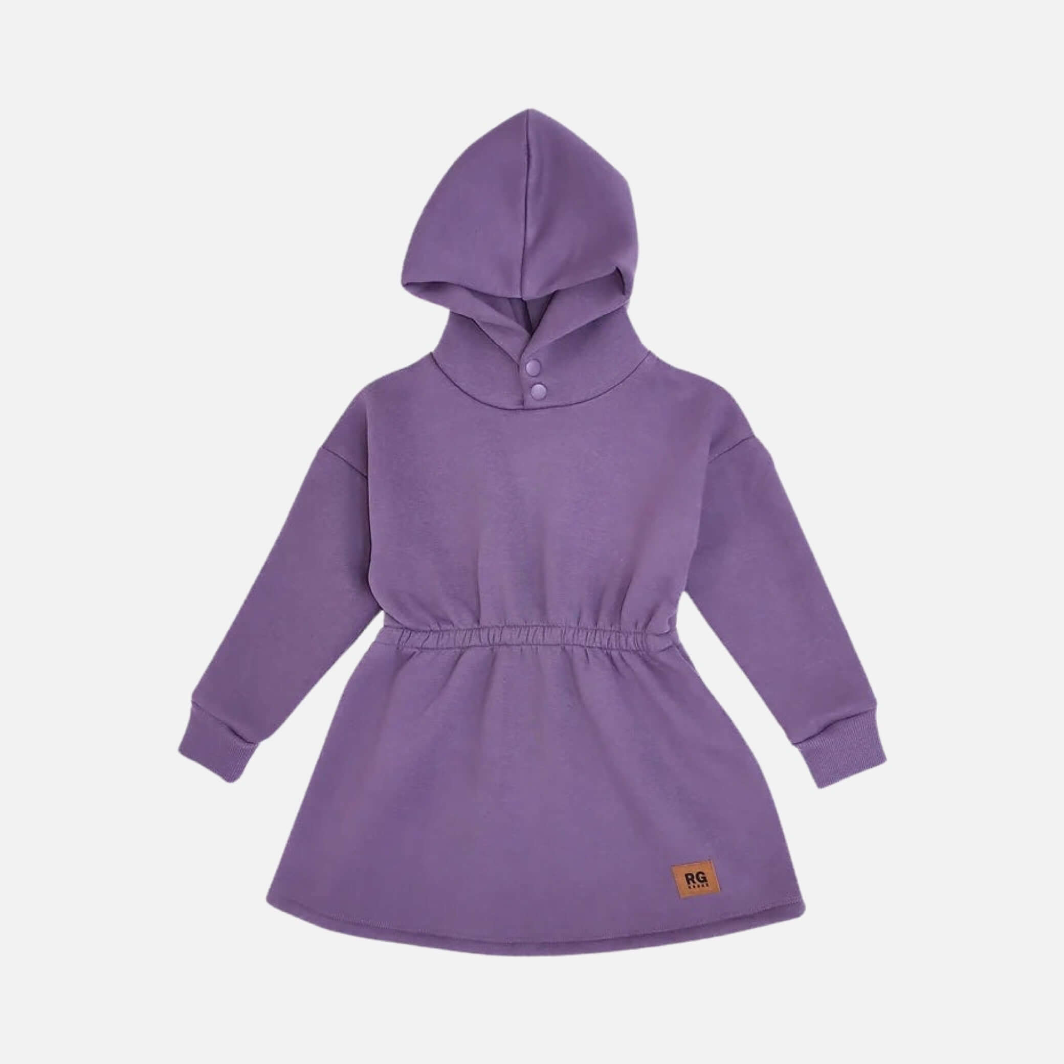 Kleid mit Kapuze  - Violett