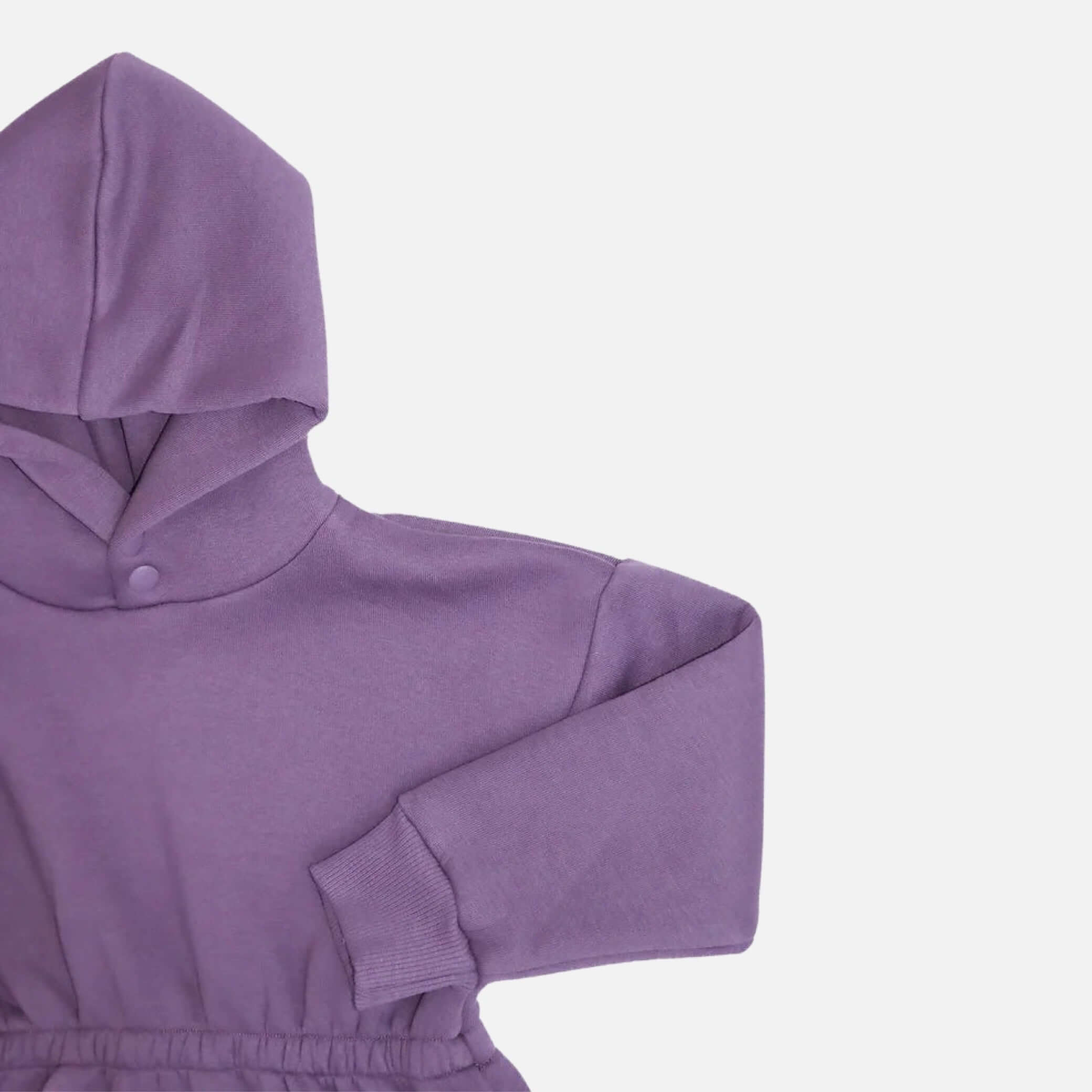 Kleid mit Kapuze  - Violett