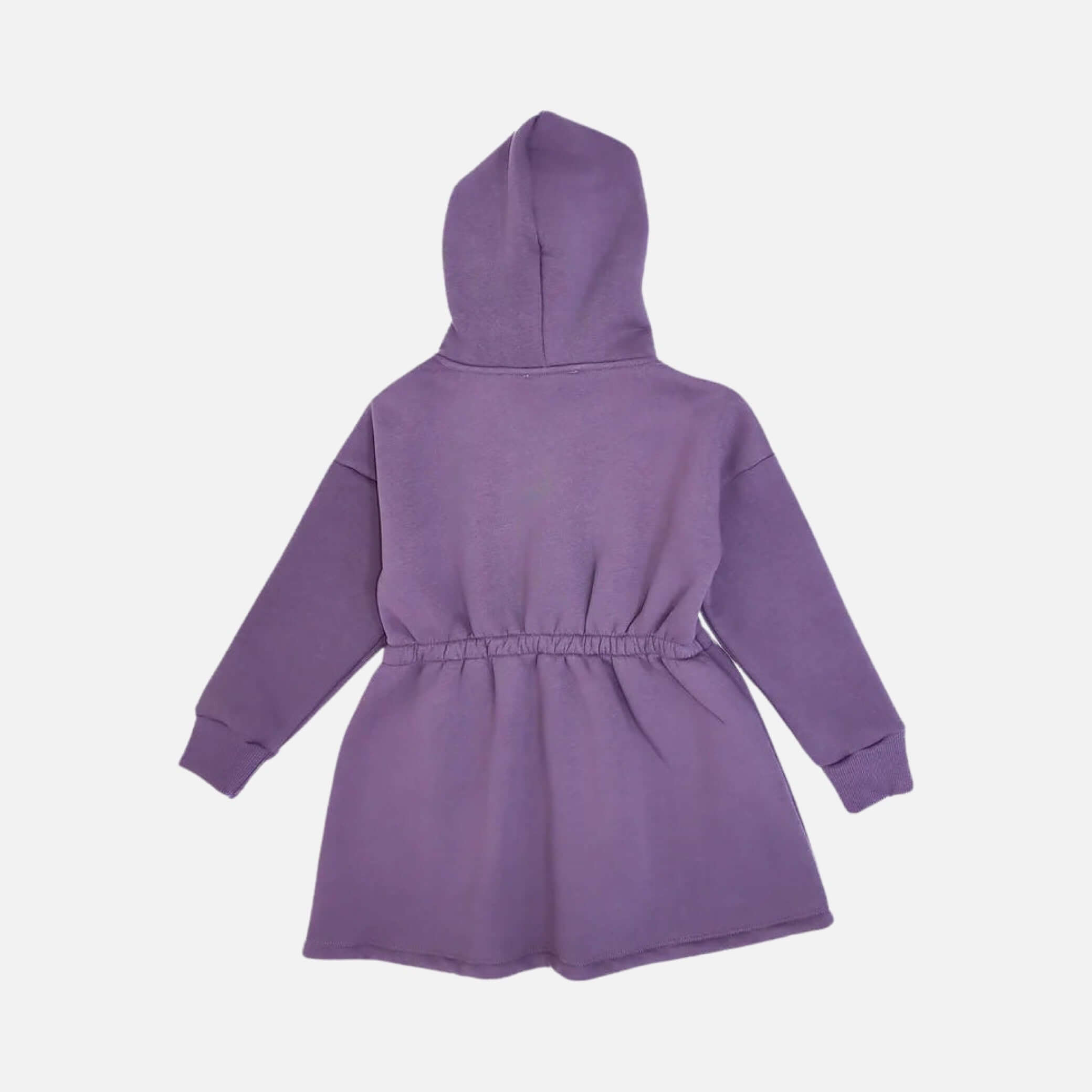 Kleid mit Kapuze  - Violett