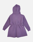 Kleid mit Kapuze  - Violett