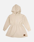 Kleid mit Kapuze - Beige