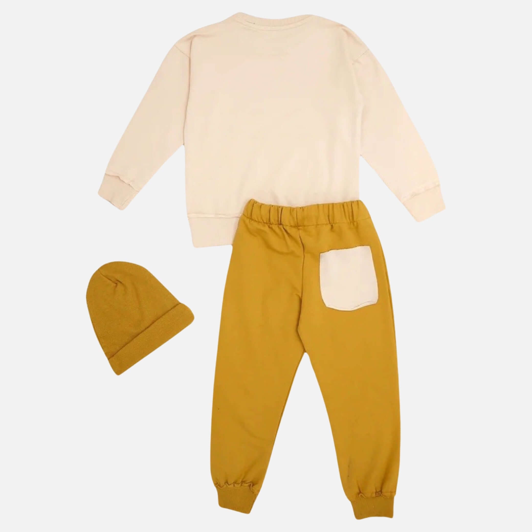 Set tuta in felpa di canguro con cappello