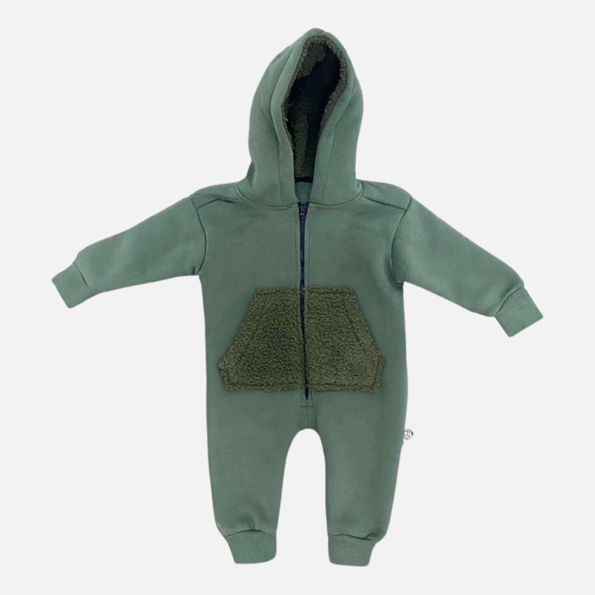 Natural Cotton Jumpsuit Green