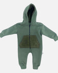 Tuta intera in cotone naturale - verde