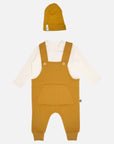3-teiliges Set, Overall + Pullover + Mütze