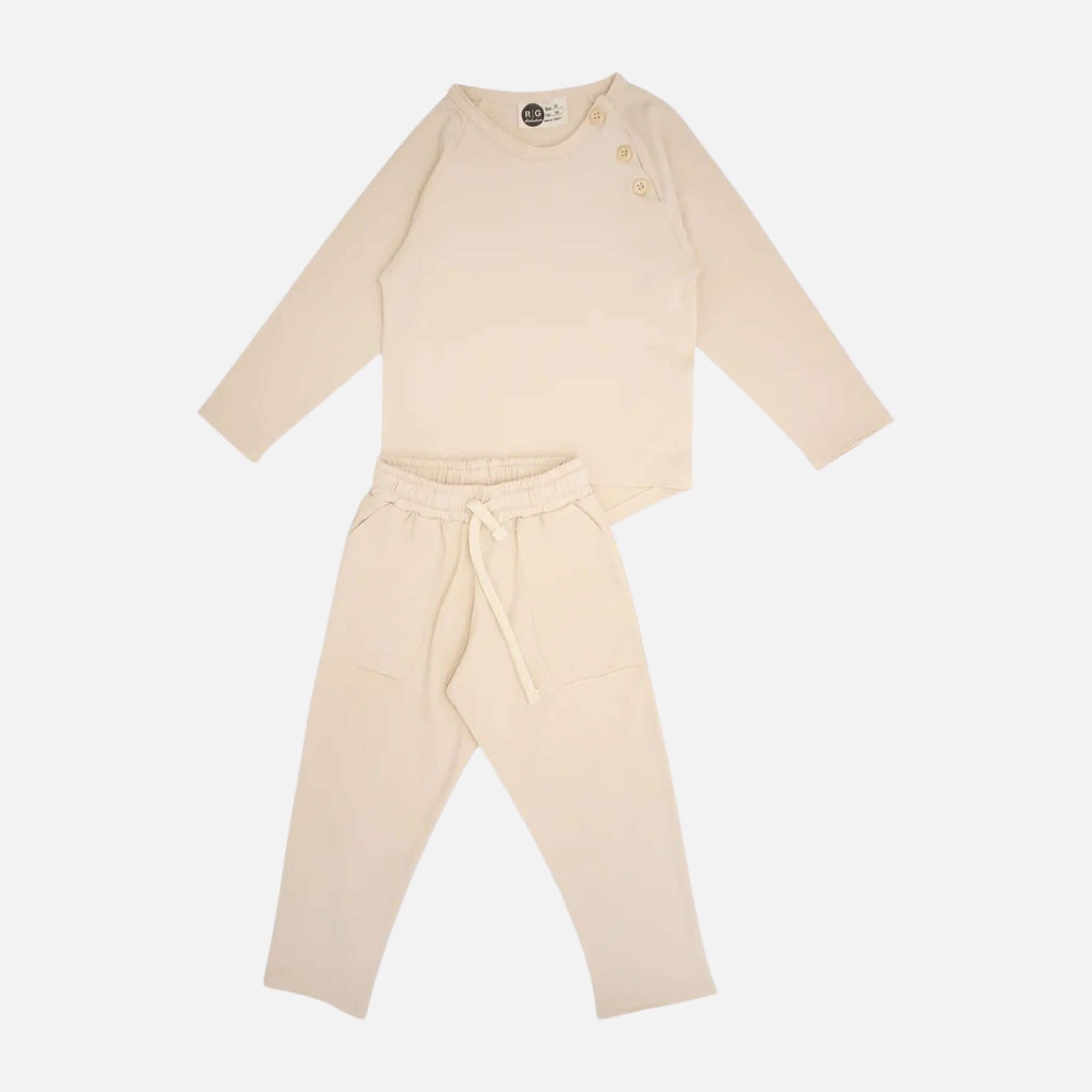 2-teiliges Set Ober und Unterteil in Beige