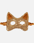 Goldene Katzenmaske mit Pailletten
