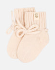 Hausschuhe aus Merinowolle für Babys- Creme
