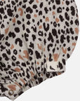 Pagliaccetto a bolle jacquard con animali leopardati
