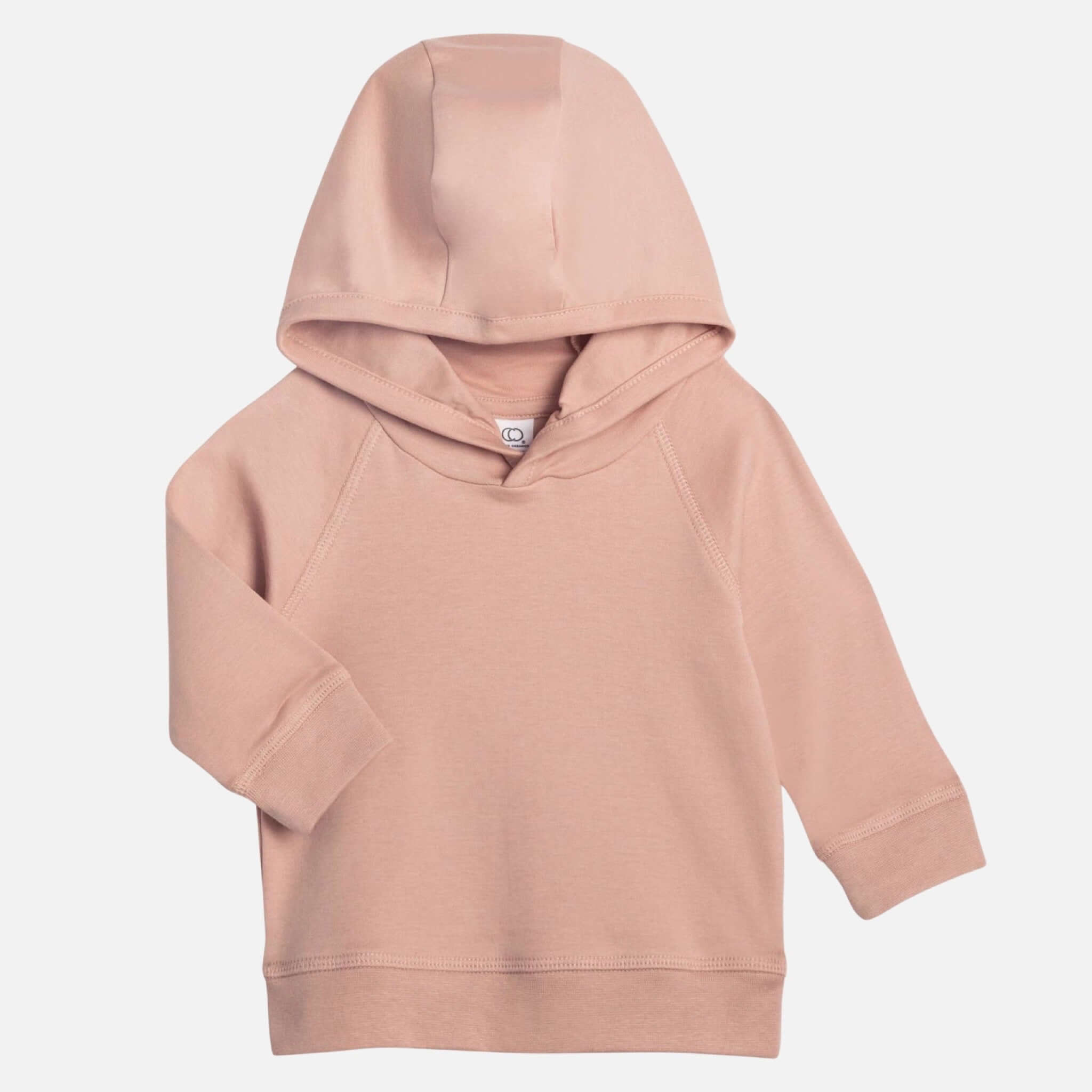 Kinder Bio-Kapuzenpullover Madison in Blush