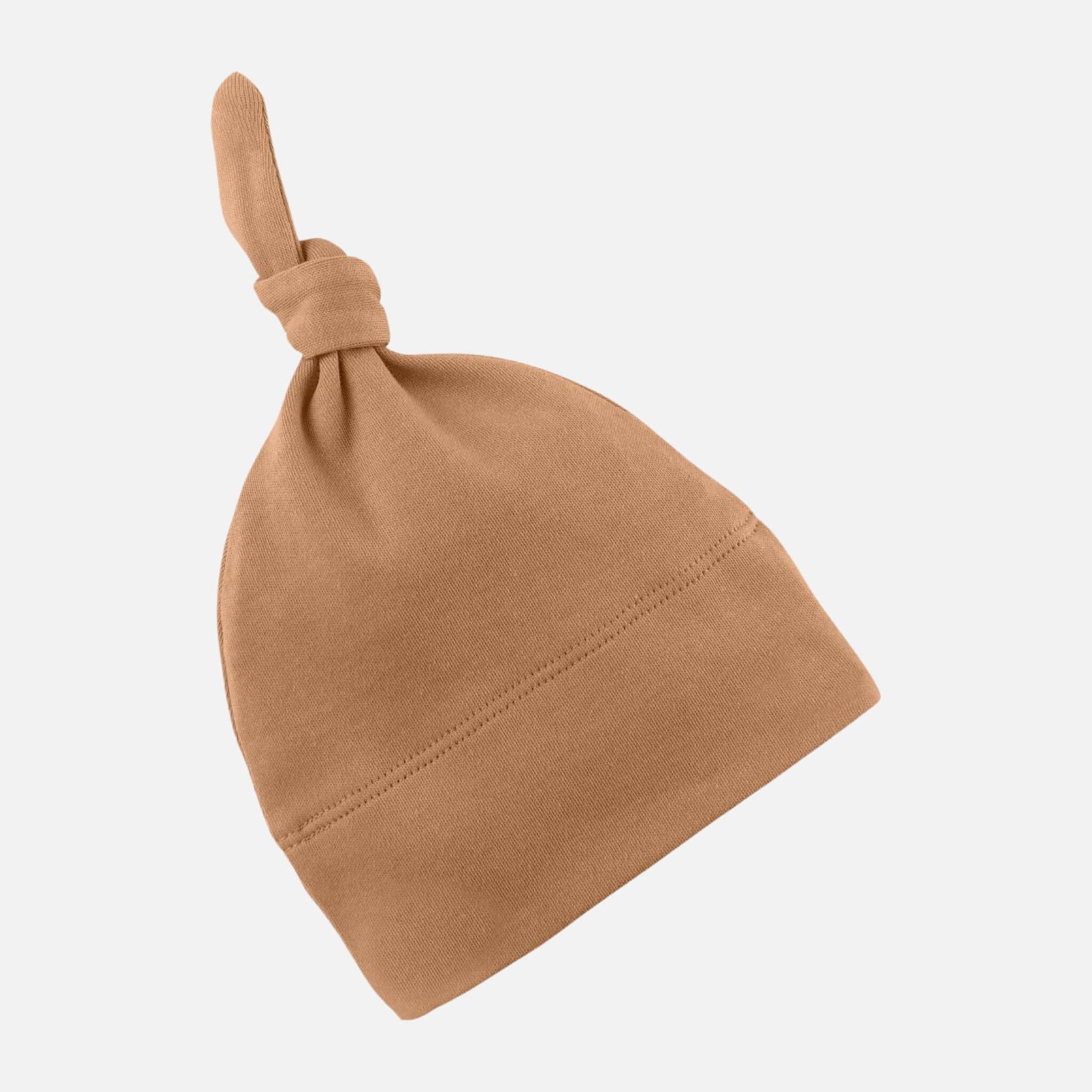 Cappello da bambino biologico con nodo classico - Zenzero