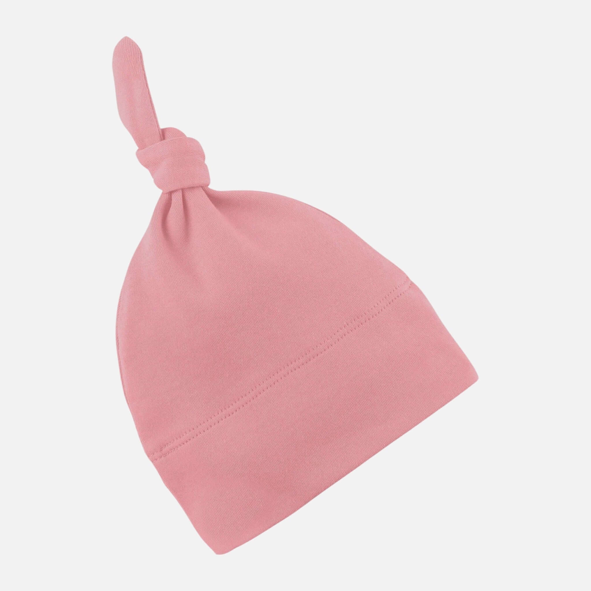 Cappello con nodo da bambino biologico - rosa