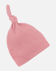 Cappello con nodo da bambino biologico - rosa