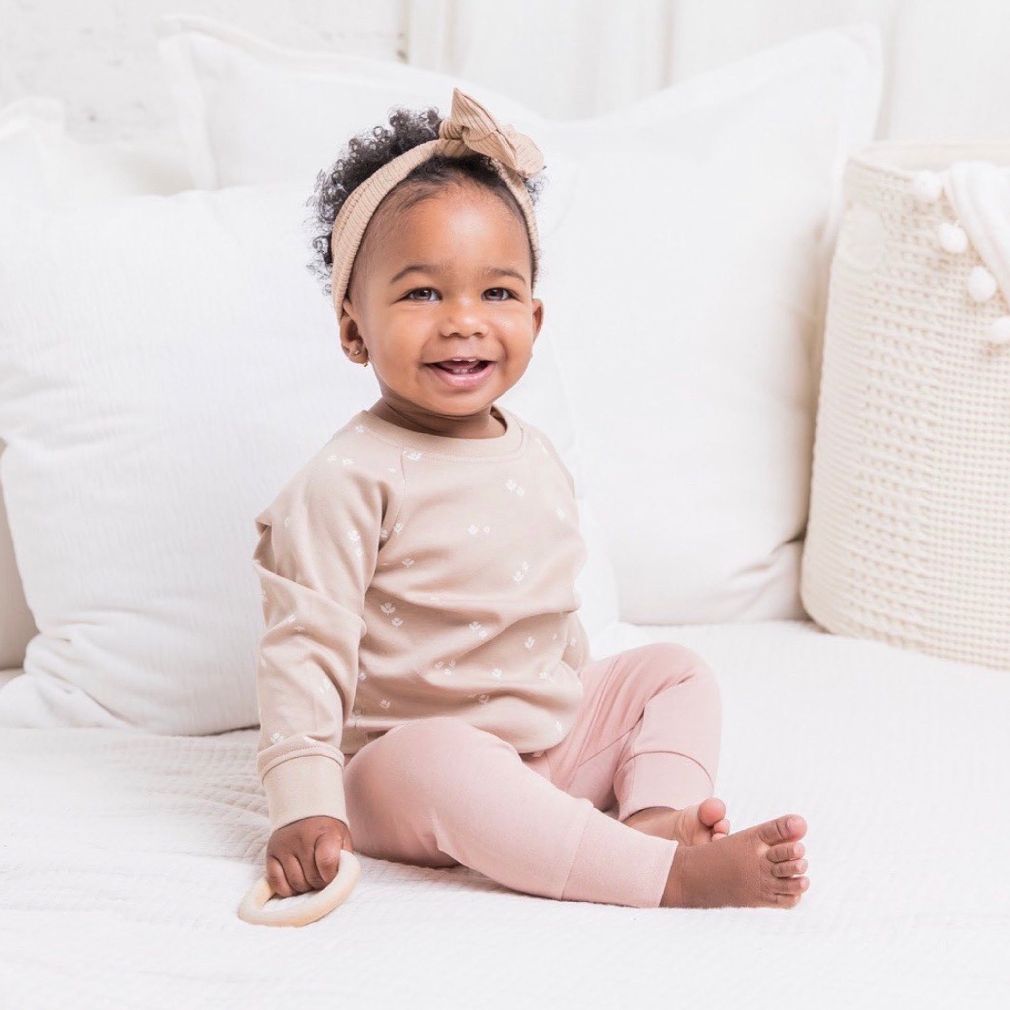 Baby und Kinder Bio-Jogginghose Cruz - Blush