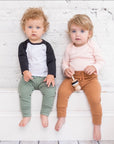 Pantaloni da jogging biologici per neonati e bambini Cruz - zenzero