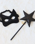 Schwarze Katzenmaske