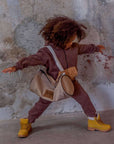 Tuta in cotone naturale - marrone