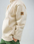 Großaufnahme des RG Kinder-Pullover aus Bio-Baumwolle