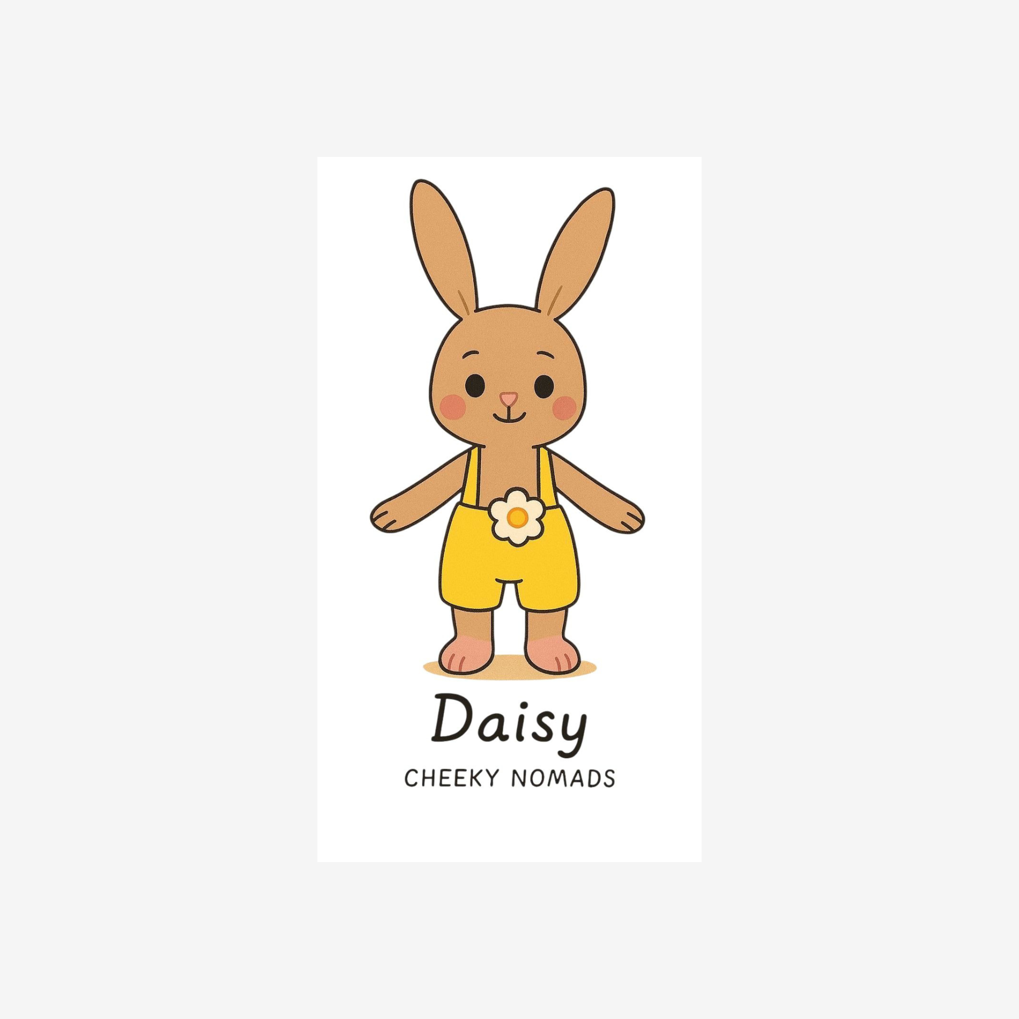 handgemachtes Bio-Amigurumi Kaninchen Daisy