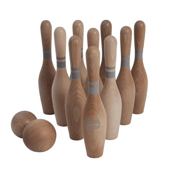 Bowling natürliches Holzspiel