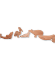 7-teiliges Holzspielzeug-Set, Meerestier-Figuren