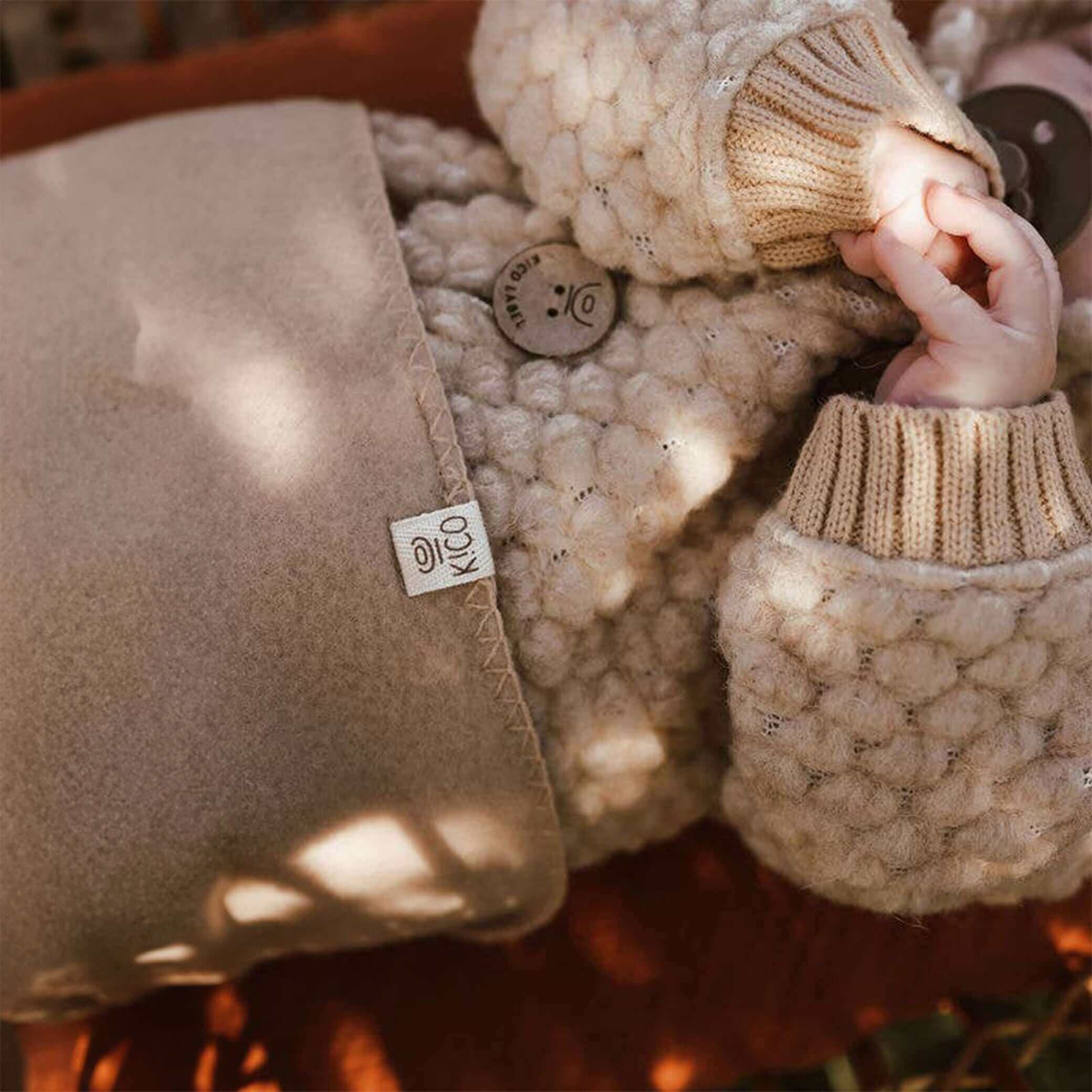 Morbida coperta KiCo Label realizzata al 100% in lana merino