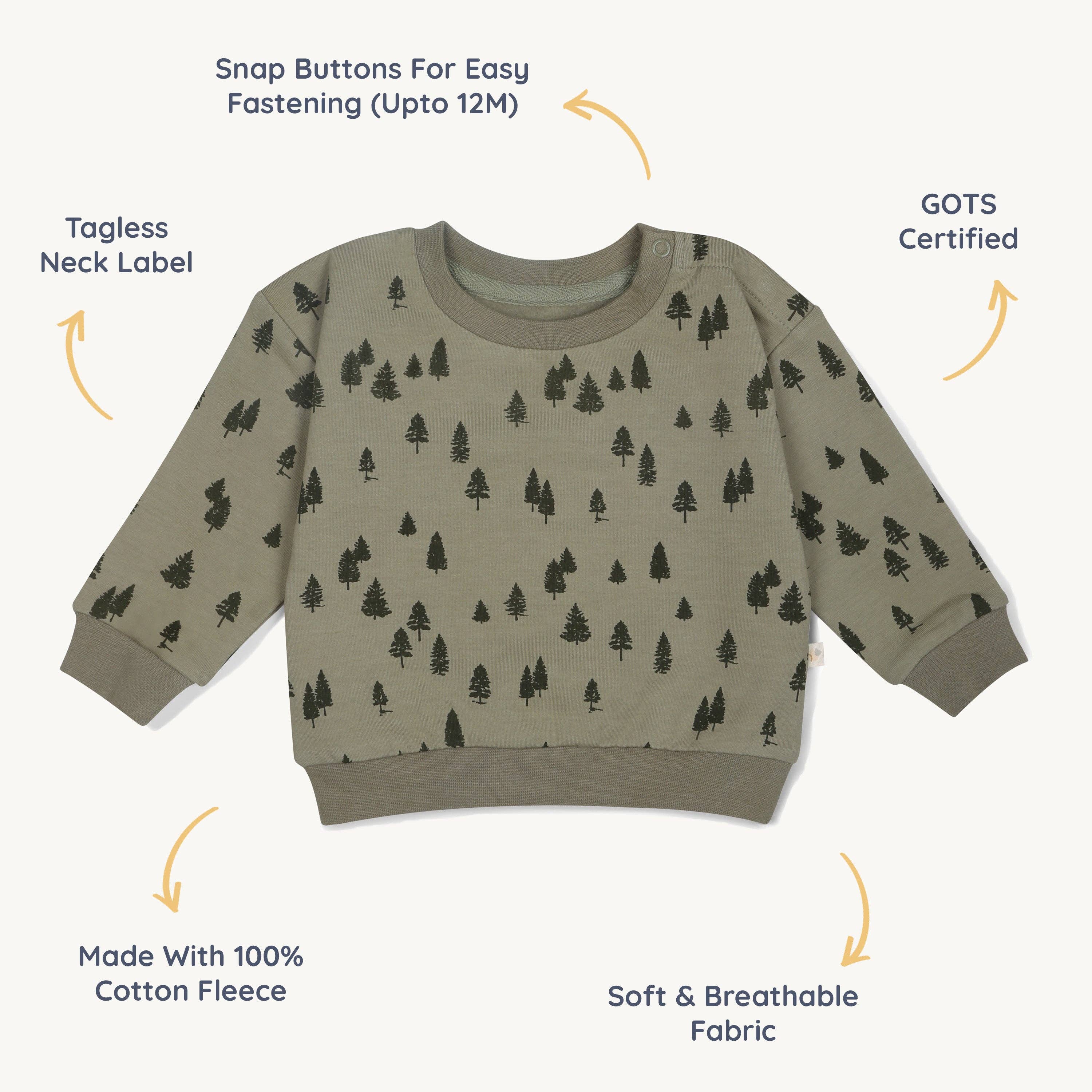 Felpa in Bio-Fleece - Alpine