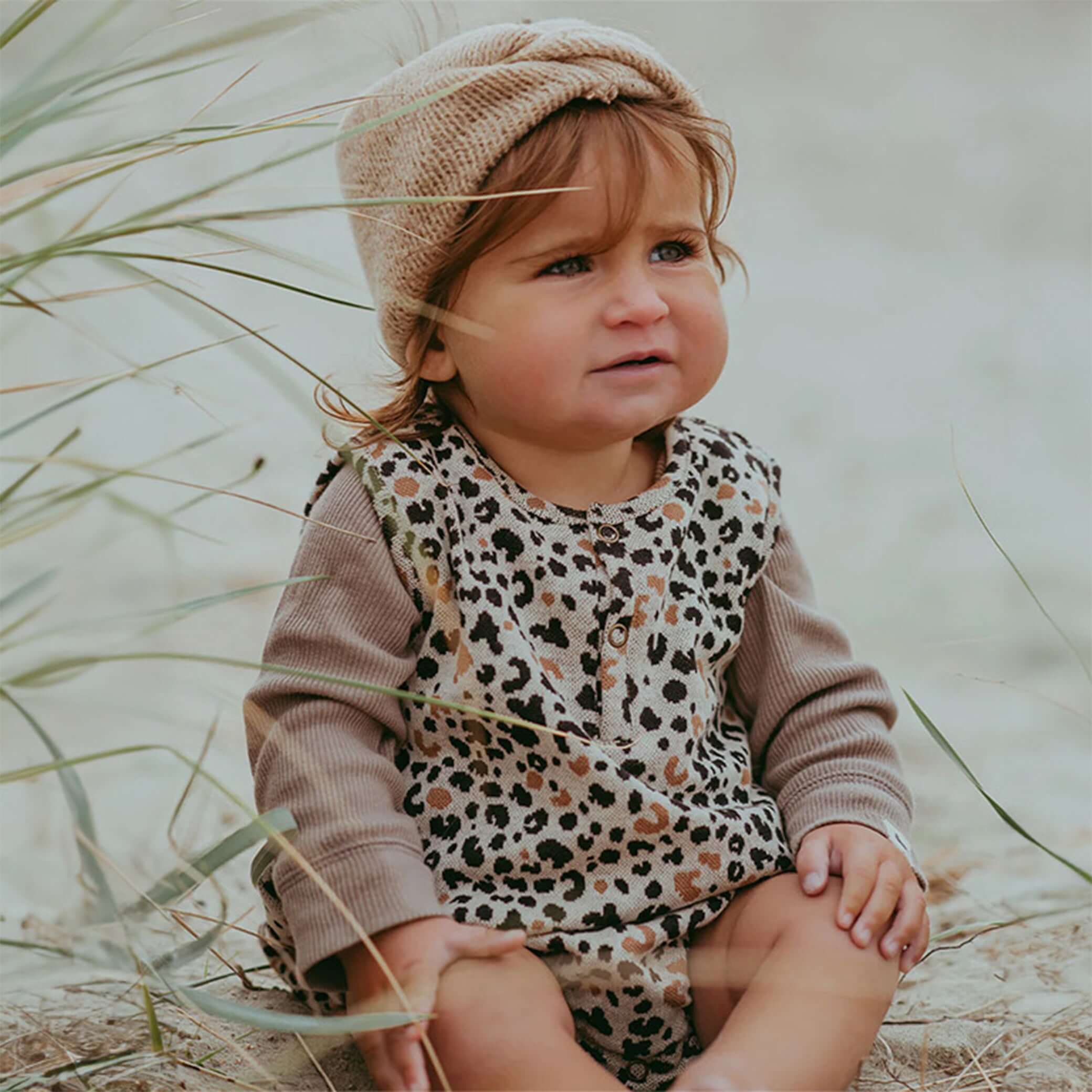 Leopard Bubble Strampler Baby