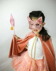 Rosa Katzenmaske mit Pailletten
