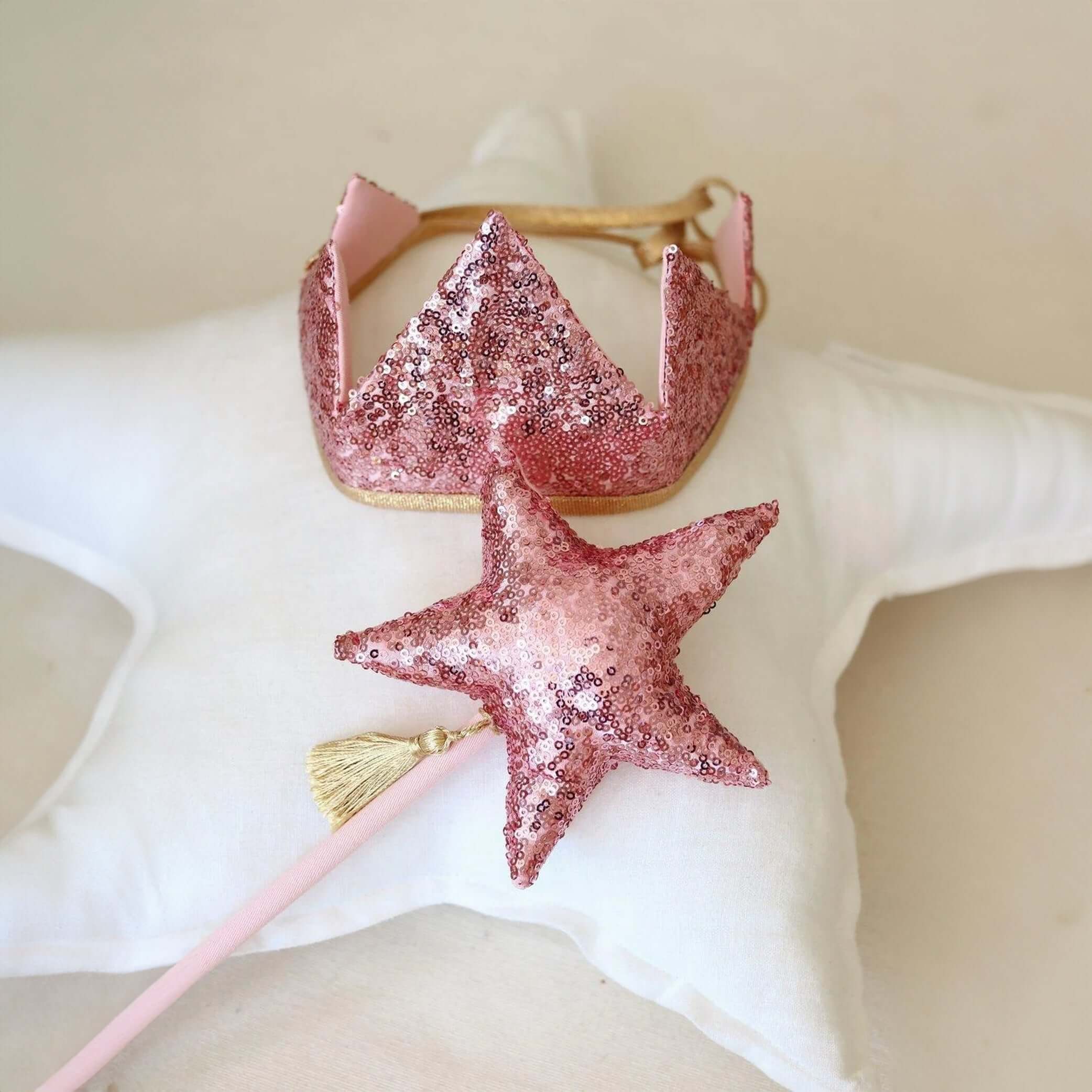 Rosa Pailletten Zauberstab - Accessories
