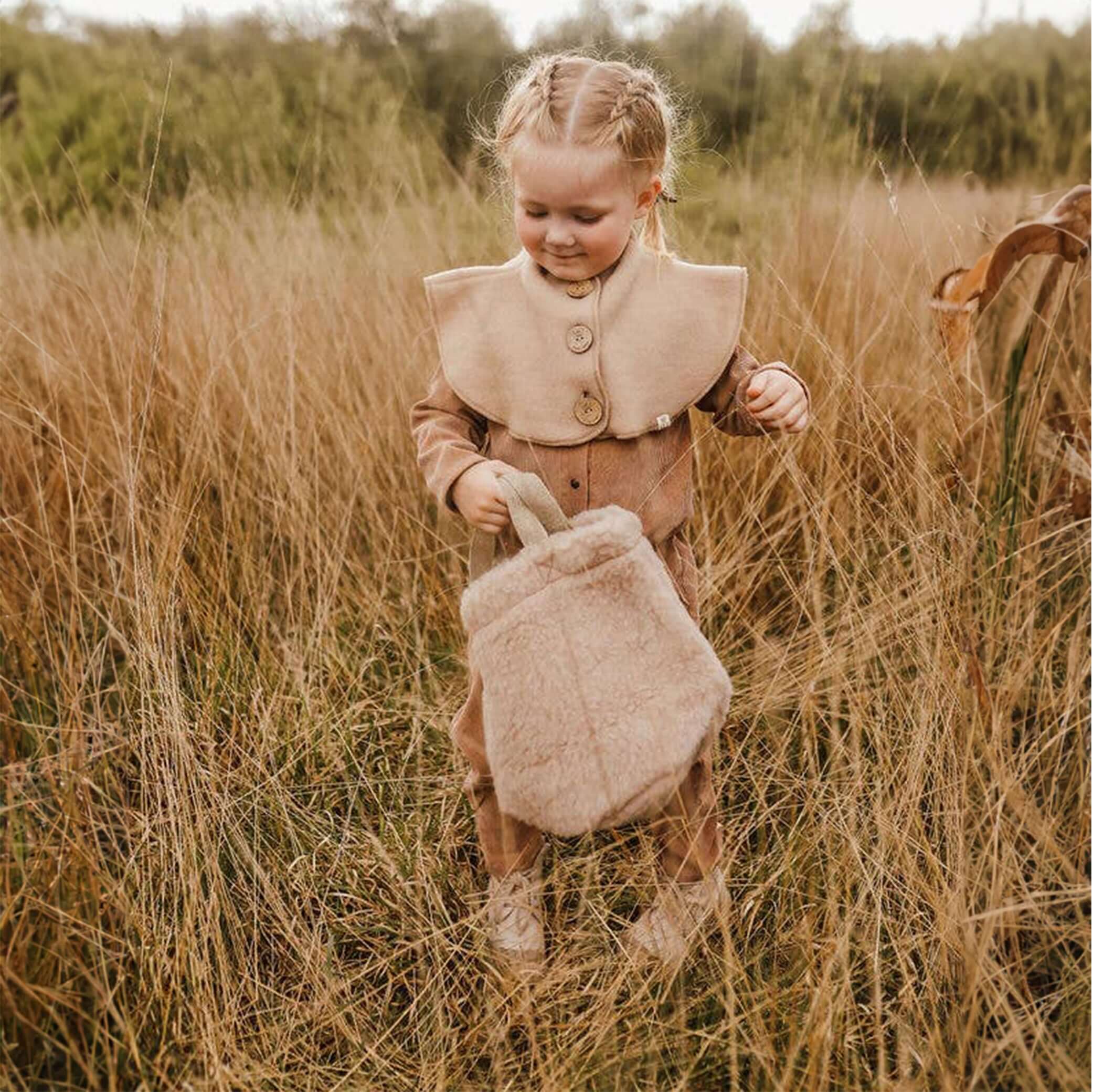 Borsa da trasporto KiCo Label per bambini realizzata al 100% in lana