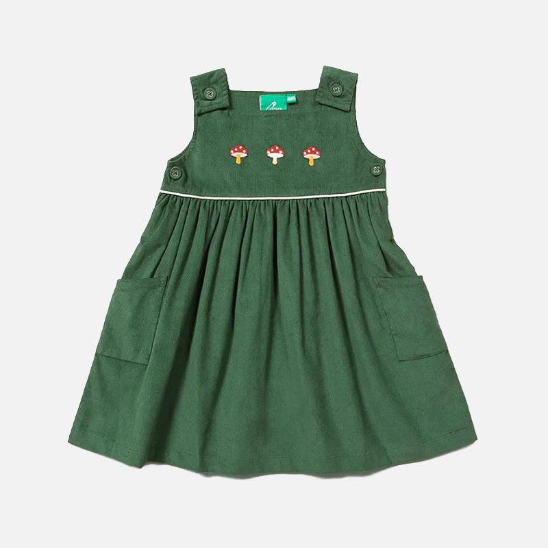 Besticktes Toadstool Cord Pinny Kleid - Cheeky Nomads