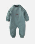 Baby Bear Strampler in Grün - Cheeky Nomads