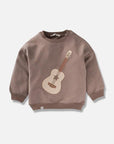 Guitar Sweatshirt- Dunkelgrau - Cheeky Nomads