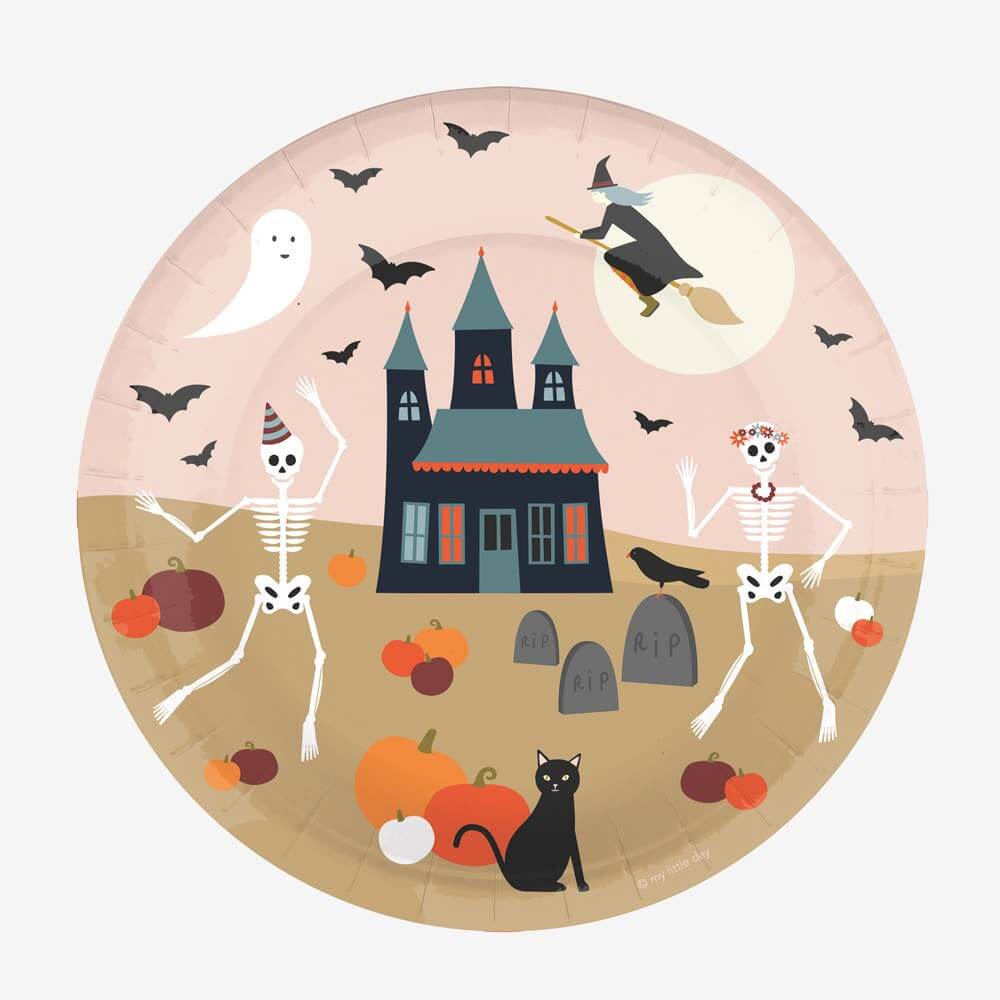8 HALLOWEEN Teller bei Cheeky Nomads