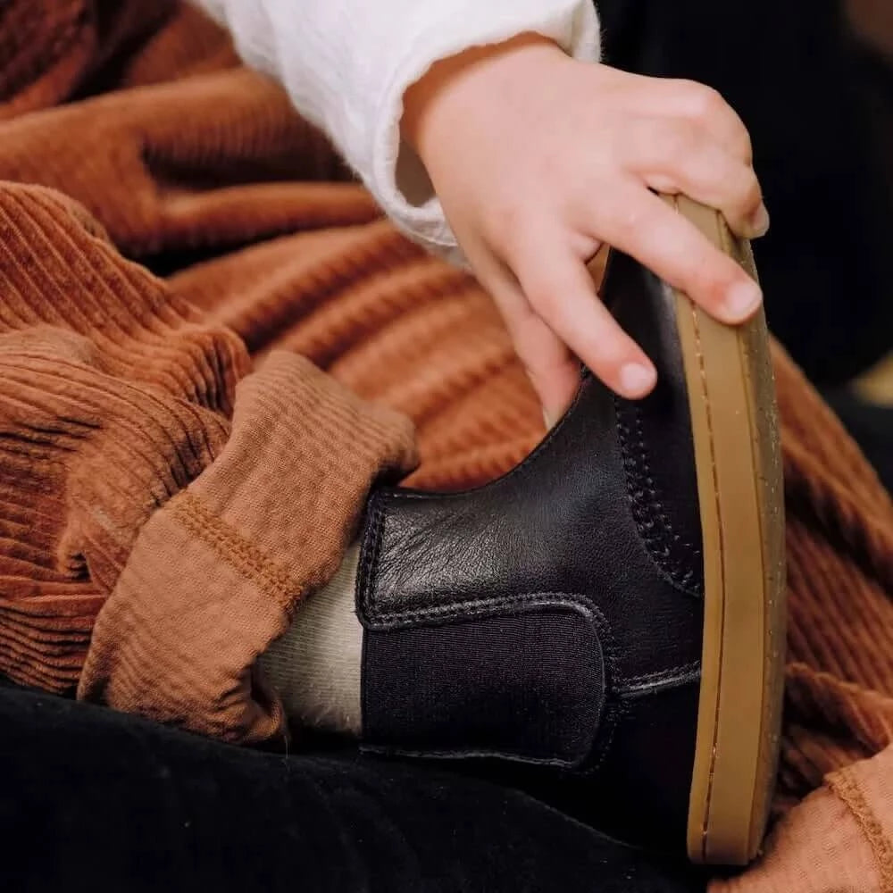 Axelle Lauflernschuhe - Marineblau -  Ökogegerbtes Leder