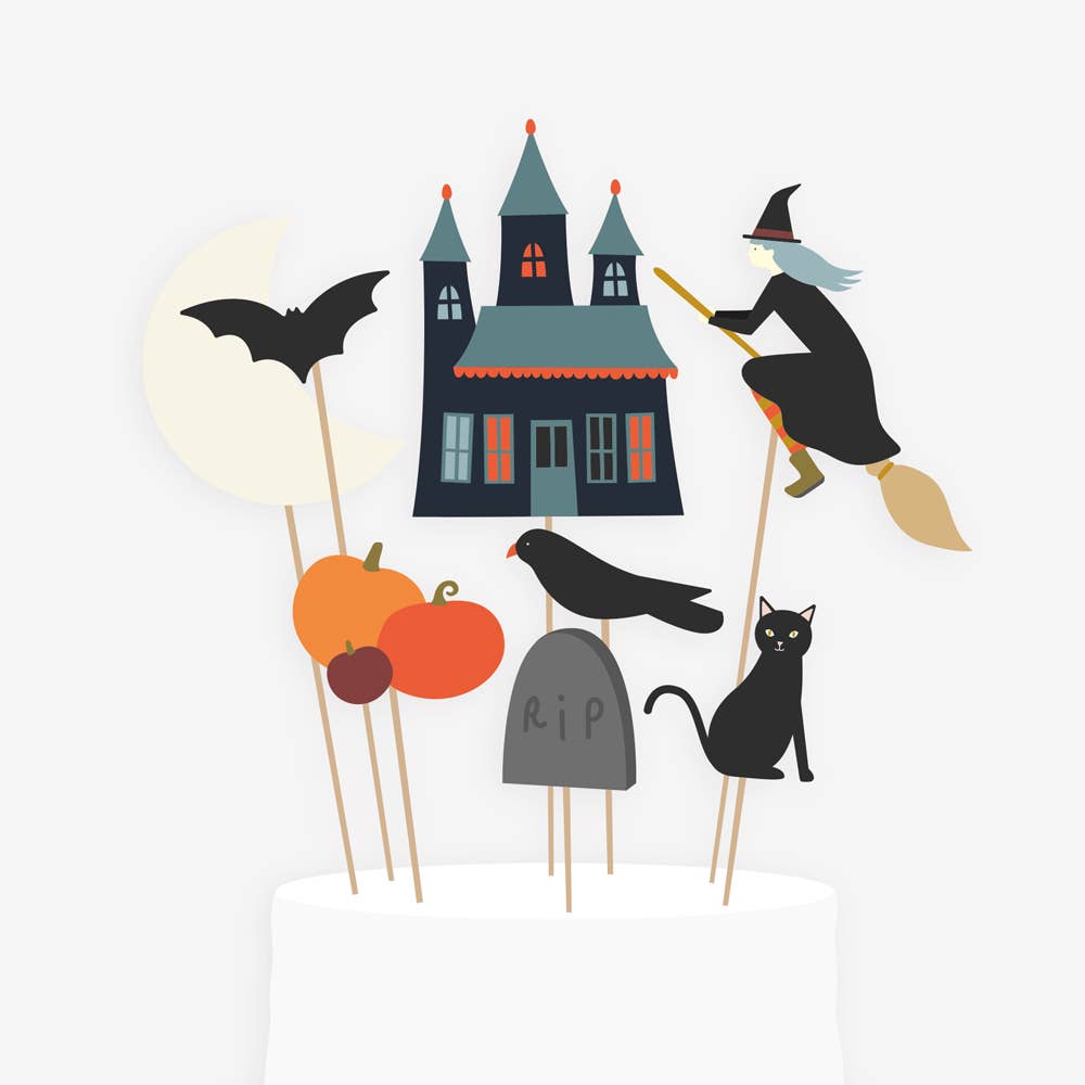 8 Halloween Kuchendekorationen
